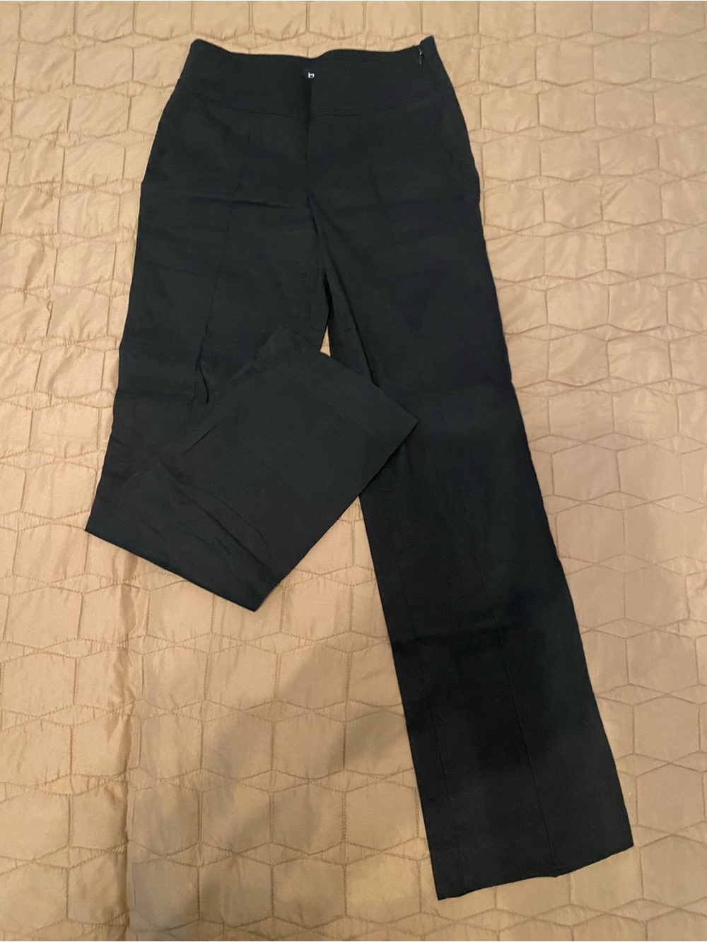 Bebe size 0 black linen  Pants